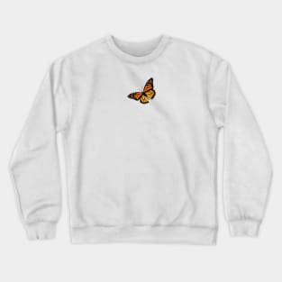 Monarch Butterfly Design Crewneck Sweatshirt